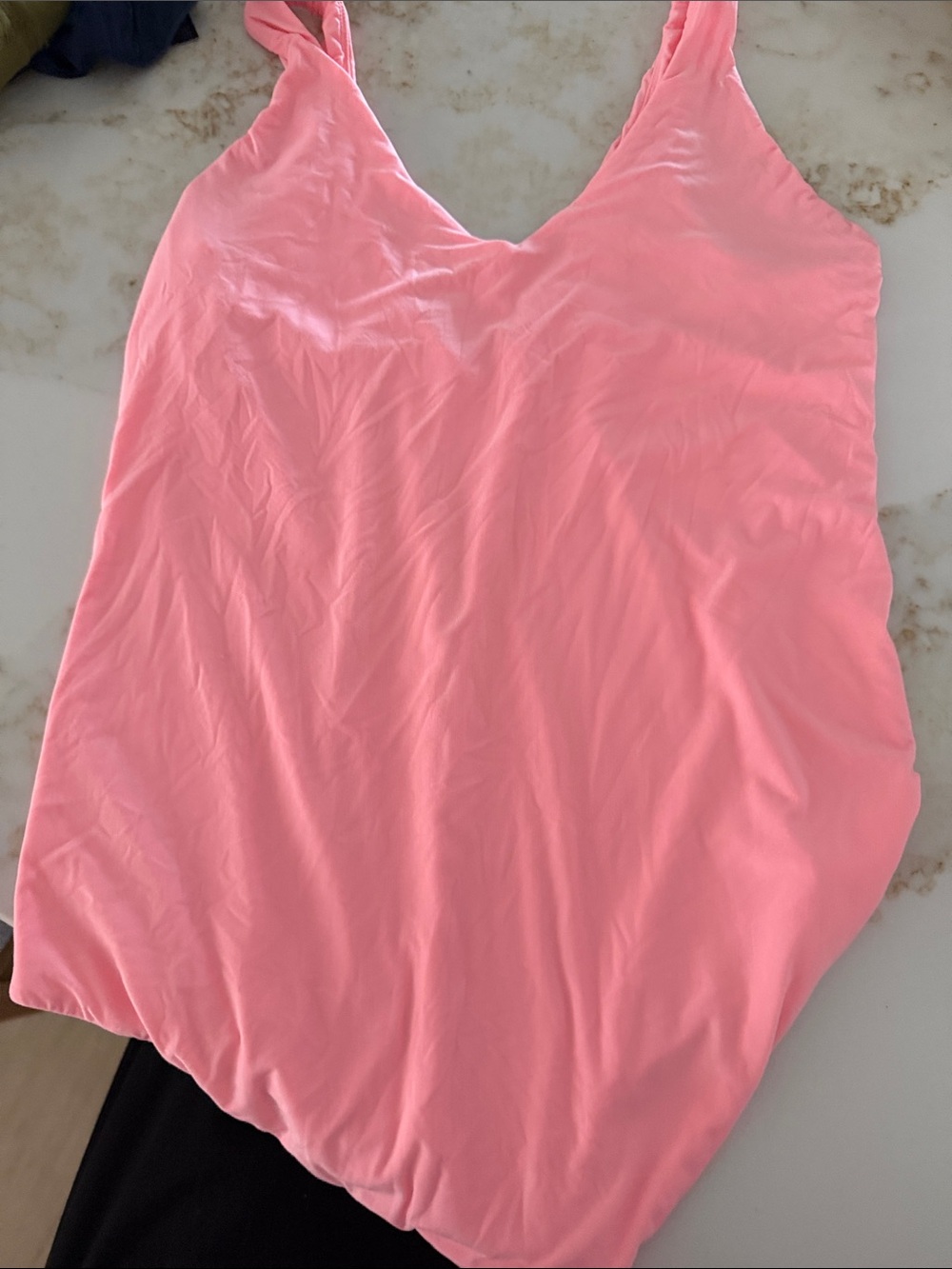 Pink V-Neck Sleeveless bodysuit